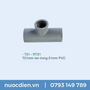 T 21mm ren trong 21mm PVC