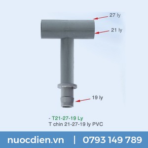 T chin 21-27 -19 mm nhựa PVC