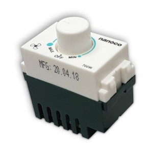 Công tắc điều chỉnh tốc độ quạt/độ sáng đèn 220VAC - 700W Dimmer FDL603W-Wide